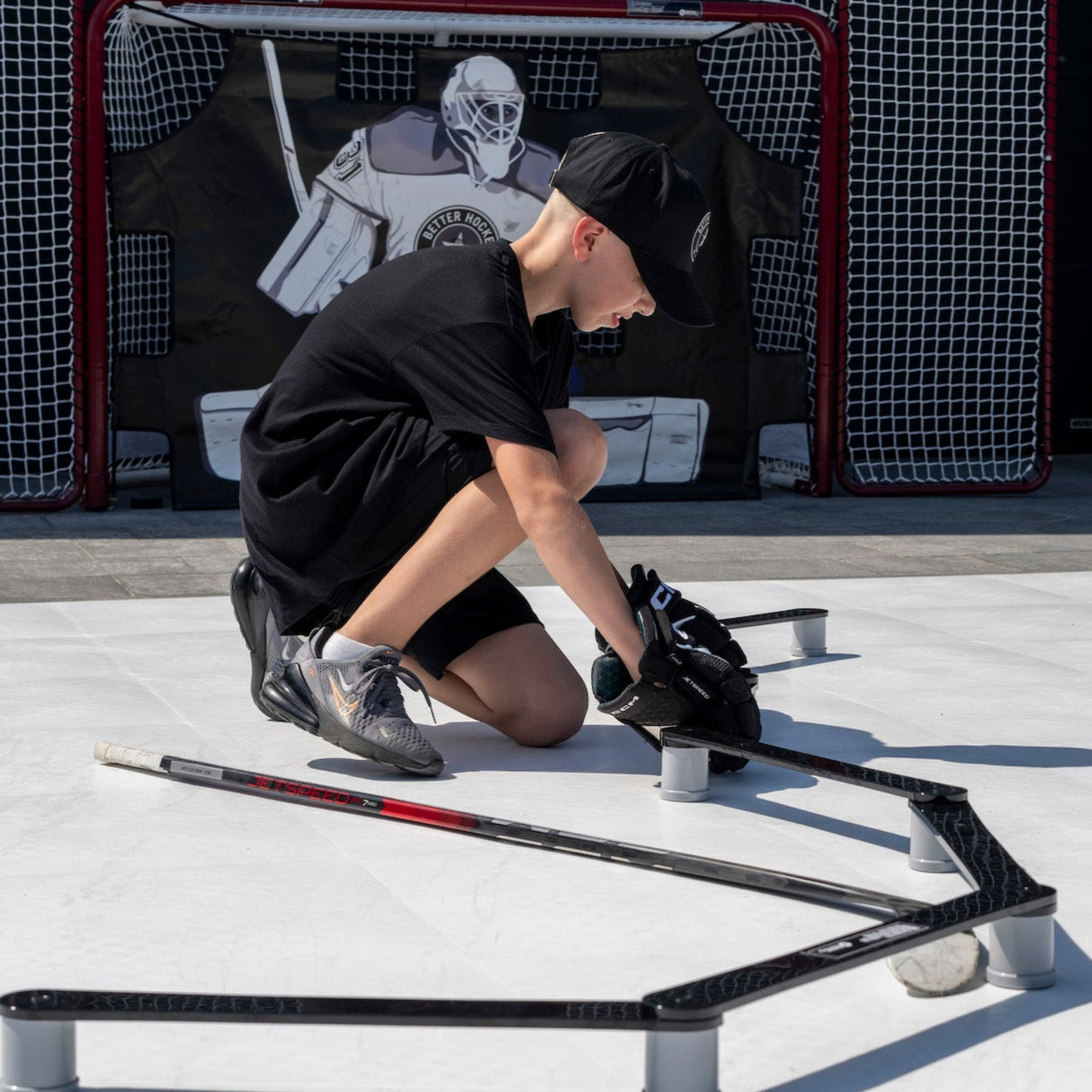 hockey stickhandling trainer