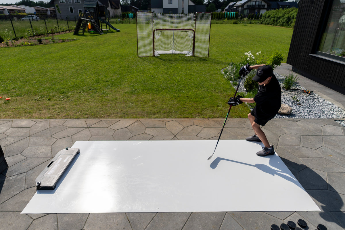 Room for a full stride into the shot